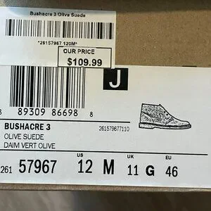 NIB Clarks Bushacre Olive Suede 3 Chukka Boot US 12 M Extra Wide 57967 Clarks | Shoes | Nib Clarks Bushacre Olive Suede 3 Chukka  main image 2